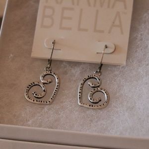 New Hammered Heart Earrings